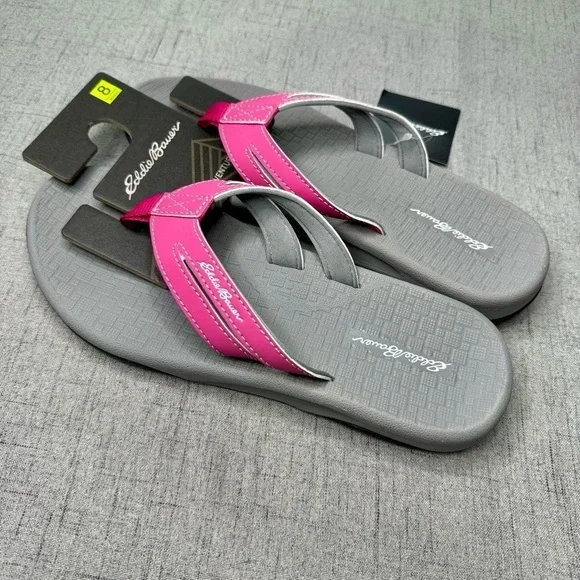 Eddie Bauer Pink Sandals Break Point Flip Flops 7 8 9 10 NWT - Picture 12 of 15